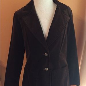 Cos Cob Vintage Brown Velvet Blazer, M